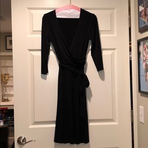 Black wrap dress size S